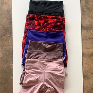 Set of 5 Fabletics Colorful Leggings Set